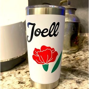 Customizable Carnation Tumbler
